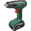 Akumuliatorinis grąžtas Bosch EasyDrill 18V-40, 2 greičių, 13 mm begriovinis griebtuvas