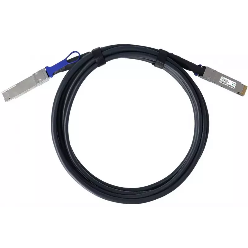 BlueOptics QDD-400-CU2M-BL InfiniBand šviesolaidinis kabelis 2 m QSFP-DD juodas