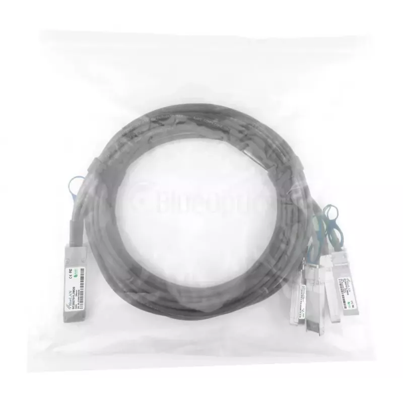 BlueOptics XQ+BC0003-XS+-BL InfiniBand / šviesolaidinis kabelis 3 m QSFP28 4xSFP28 kištukas/kištukas