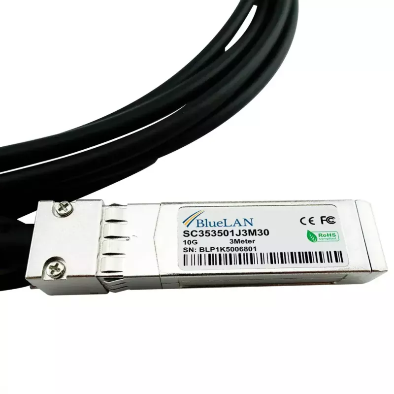 „BlueOptics CBL-10GSFP-DAC-4M-BL“ InfiniBand / šviesolaidinis kabelis SFP+ SFP+ DAC juodas 4 m kištukas/kištukas