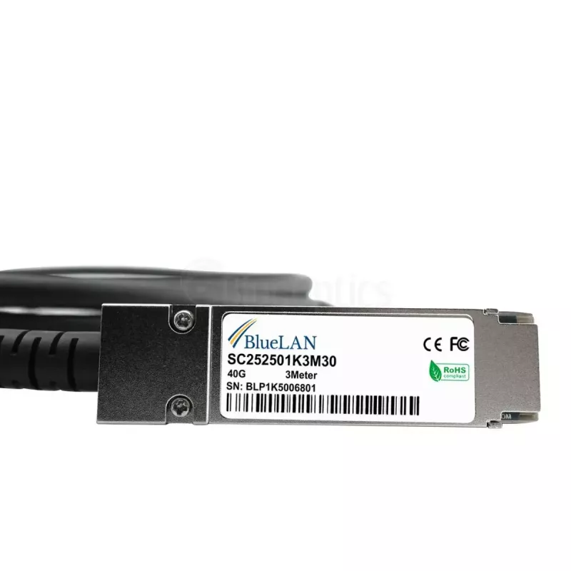 BlueOptics 40GB-C05-QSFP-EN-BL InfiniBand šviesolaidinis kabelis 5 m abiejų galų kištukai