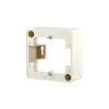Sieninė plokštė / jungiklio dangtelis MetzConnect 130829-01-I, perlamutrinė balta, 85×85 mm, 36 mm gylis