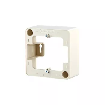 Sieninė plokštė / jungiklio dangtelis MetzConnect 130829-01-I, perlamutrinė balta, 85×85 mm, 36 mm gylis