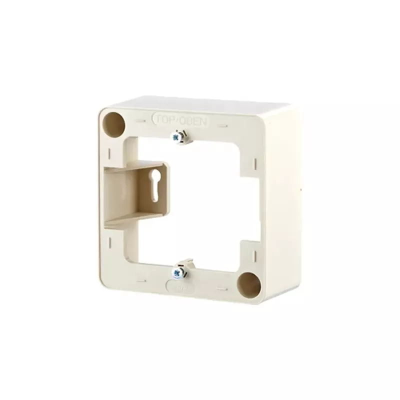 Sieninė plokštė / jungiklio dangtelis MetzConnect 130829-01-I, perlamutrinė balta, 85×85 mm, 36 mm gylis
