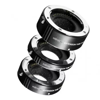 Fotoaparato objektyvo adapteris Walimex 20795 metalinis juodas MFT suderinamumas