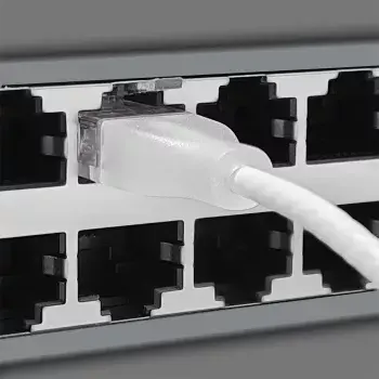 Tinklo kabelis Wantec 7408 RJ45 Cat6a 5 m baltas