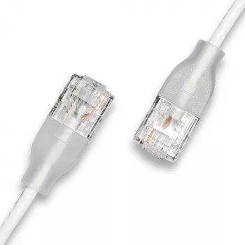 Tinklo kabelis Wantec 7408 RJ45 Cat6a 5 m baltas