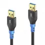 USB laidas PureLink FI-U310-003 USB 3.2 Gen 1 0.3 m USB A Juoda Mėlyna
