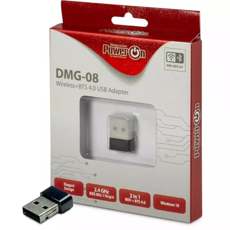 Belaidis adapteris Inter-Tech DMG-08 WLAN Bluetooth 150 Mbit/s