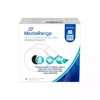 MediaRange universalios popierinės etiketės MRDY11356 41x89mm nuimamas lipnus sluoksnis 300 vnt.