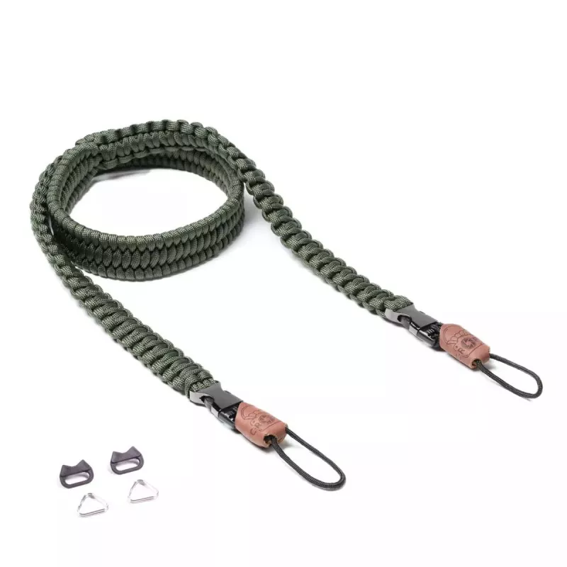 BCB C-Rope Traveler kameros dirželis — nailonas, alyvuogių spalva, maks. ilgis 100 cm