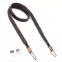 Fotoaparato dirželis REV C-Rope Traveler — nailoninis rudas, reguliuojamas iki 125 cm, skirtas skaitmeniniams fotoaparatams