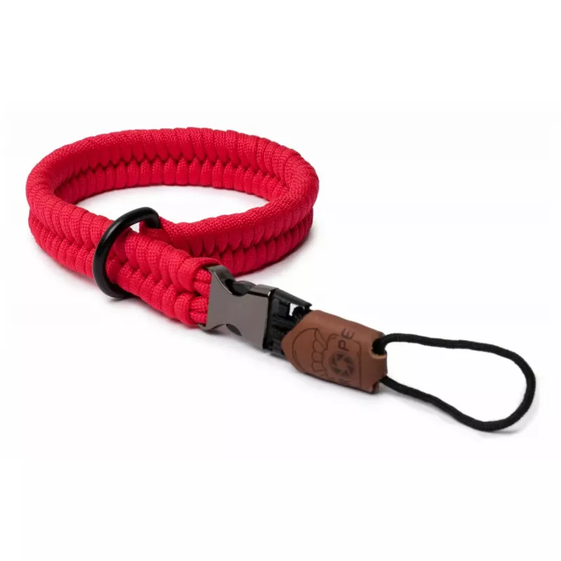 Kameros dirželis MOBOTIX C-Rope Claw — nailoninis raudonas, maks. ilgis 30 cm, gylis 430 mm