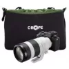 Padėklas-dėklas C-Rope CRP-CNB-XL-BLK-2 juodos ir žalios spalvos, su peties diržu