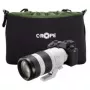 Padėklas-dėklas C-Rope CRP-CNB-XL-BLK-2 juodos ir žalios spalvos, su peties diržu