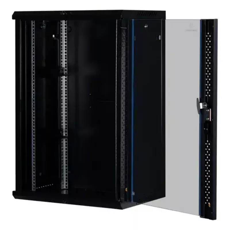 Ant sienos montuojama stovo spinta Rockstable RS19-6418 18U 19 colių grūdintas stiklas