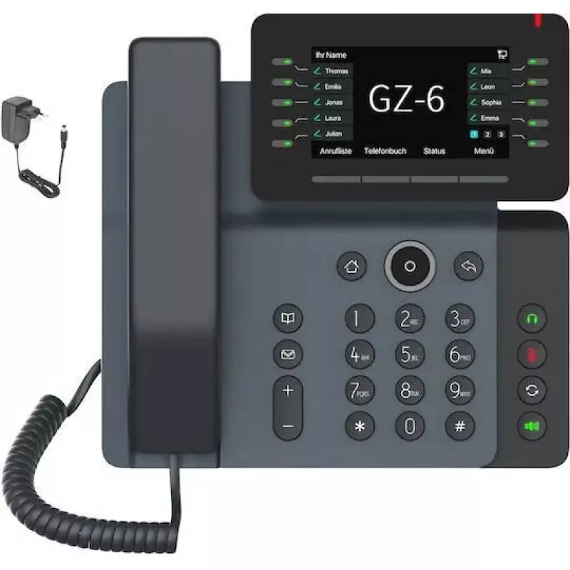IP telefonas GEQUDIO GZ-6 WLAN Bluetooth — VoIP ragelis su Wi‑Fi ir Bluetooth ryšiu