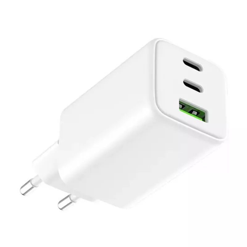 alkaya įkroviklis NEXUS 65W GaN technologija baltas – 65W USB-C PD greitasis įkroviklis