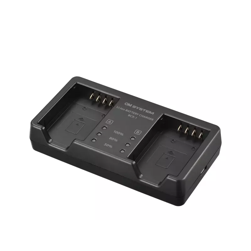 Baterijos įkroviklis Olympus BCX-1 AC USB ličio jonų juodas
