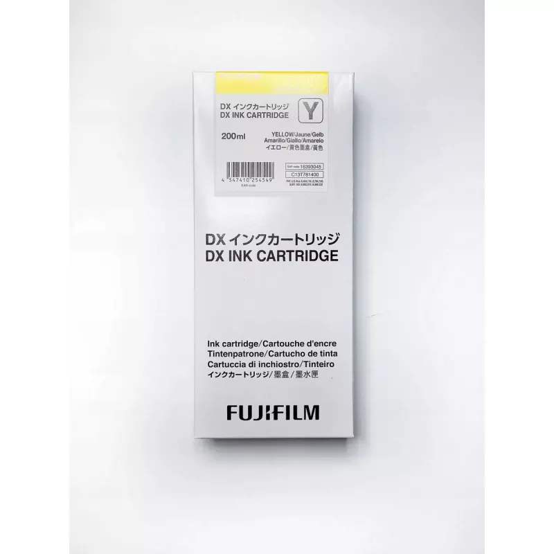 Rašalo kasetė Fujifilm DX 200 ml geltona