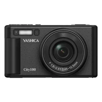 Kompaktinis fotoaparatas Yashica City 100 72 MP CMOS juodas 3x optinis priartinimas