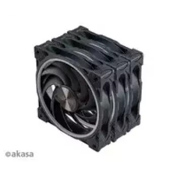 Ašinių korpuso ventiliatorių rinkinys Akasa SOHO AR LED 12 cm RGB, 3 vnt.