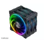 Ašinių korpuso ventiliatorių rinkinys Akasa SOHO AR LED 12 cm RGB, 3 vnt.