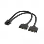 Maitinimo adapterio kabelis Akasa Dual SATA to 8‑Pin CPU (AK-CBPW33-15) 15 cm