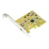 Vidinė USB 3.2 Gen 1 (3.1 Gen 1) sąsajos kortelė Sunix USB2321C — PCI priegloba, 20 Gbit/s, 79,3×68,5 mm