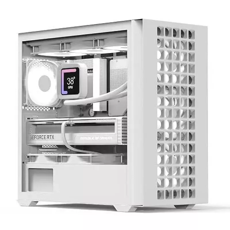 Kompiuterio korpusas AeroCool Geh Mini D302A-G-WT-V1 Micro-ATX Baltas