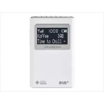 Nešiojamas radijas Sangean DPR-39 DAB+ FM LCD Baltas