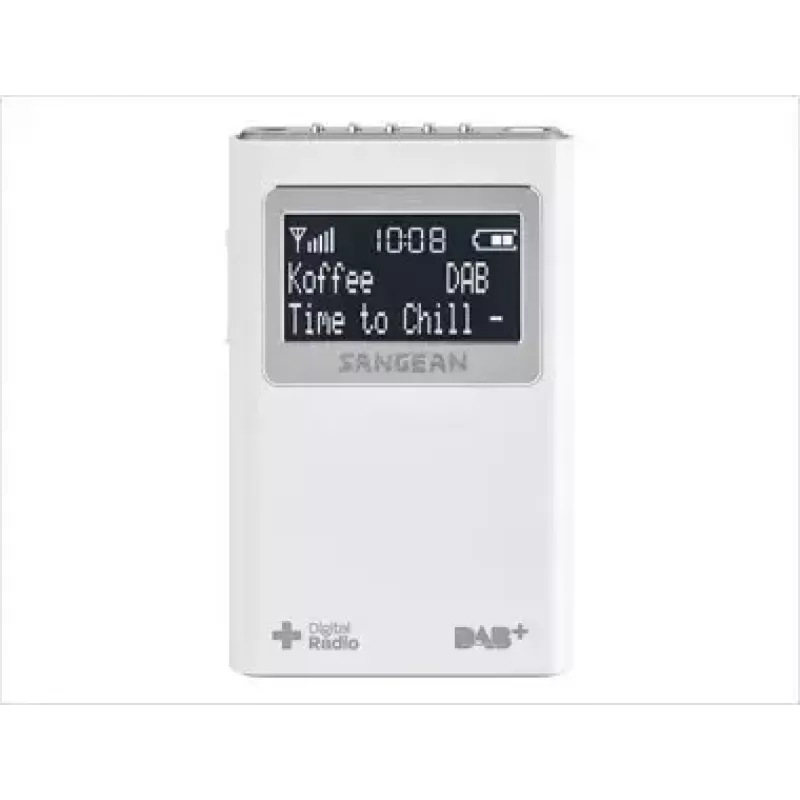 Nešiojamas radijas Sangean DPR-39 DAB+ FM LCD Baltas