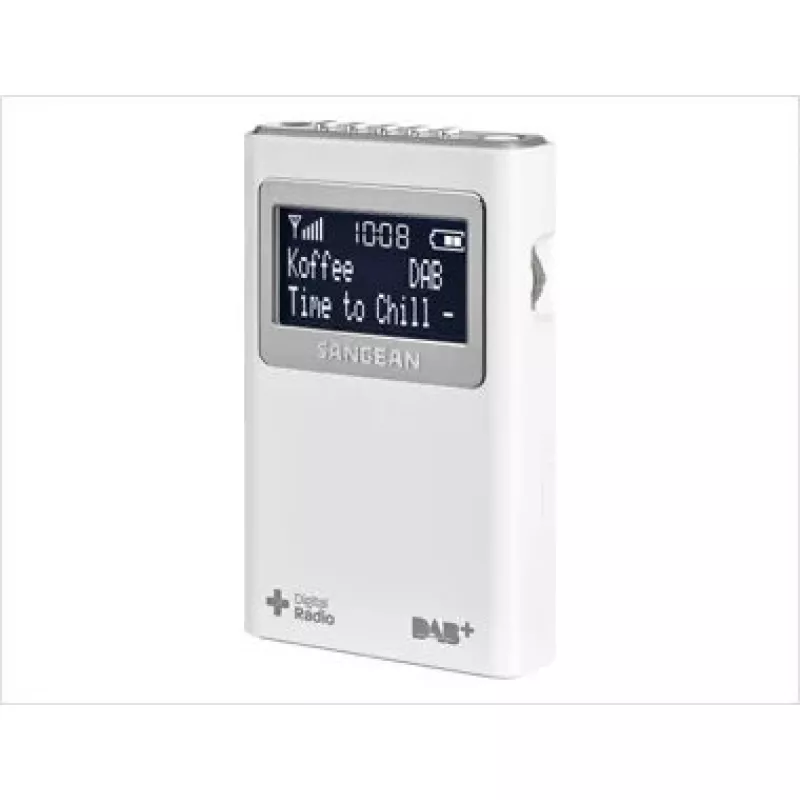 Nešiojamas radijas Sangean DPR-39 DAB+ FM LCD Baltas