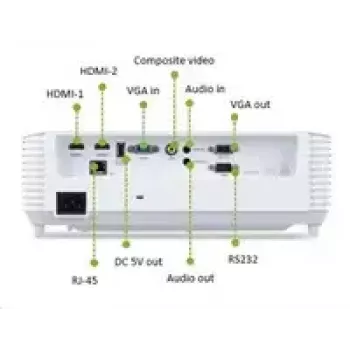 Acer trumpojo metimo projektorius S1387n, WXGA 1280x800, 4000 ANSI, 20 000:1, HDMI/VGA/RJ45, 16 W garsiakalbis, 3,1 kg