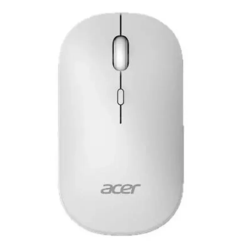 Belaidė abiem rankoms tinkama pelė Acer AMR130 — RF + Bluetooth, 1600 DPI, 4 mygtukai, balta
