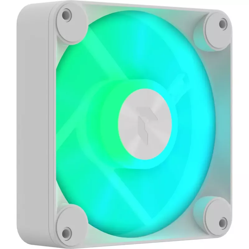 APNX 120 mm korpuso ventiliatoriai 3 vnt. rinkinys — APNX FP1-120 balti, trys 120 mm aušinimo ventiliatoriai