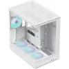 Tower PC korpusas APNX V2-F-WT-v1, baltas, su trimis grūdinto stiklo panelėmis