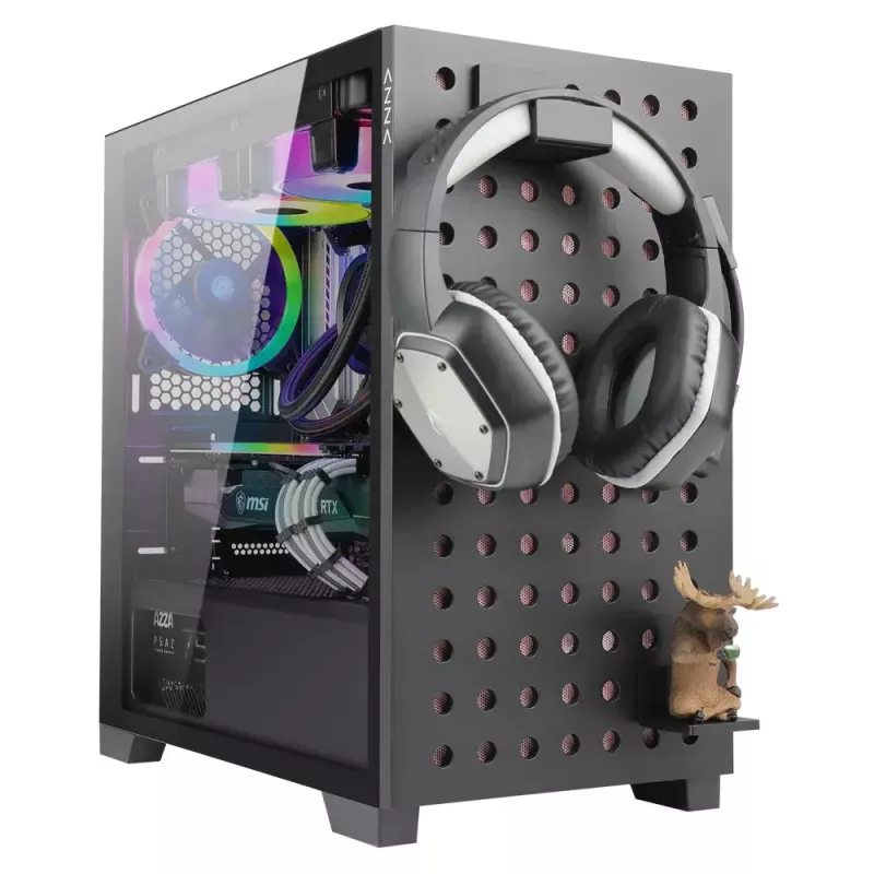 PC korpusas Azza Elise Tower Juoda, Tower, juodas