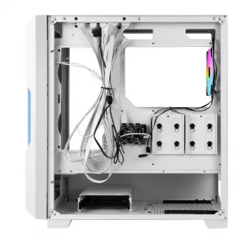 PC korpusas Azza Guardian Glass Midi Tower baltas