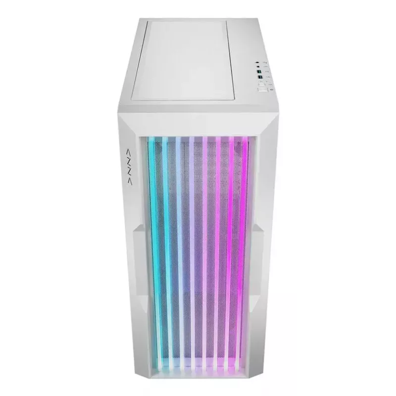 PC korpusas Azza Guardian Glass Midi Tower baltas
