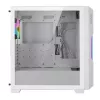 PC korpusas Azza Guardian Glass Midi Tower baltas