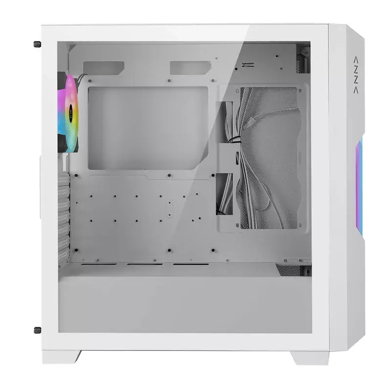 PC korpusas Azza Guardian Glass Midi Tower baltas