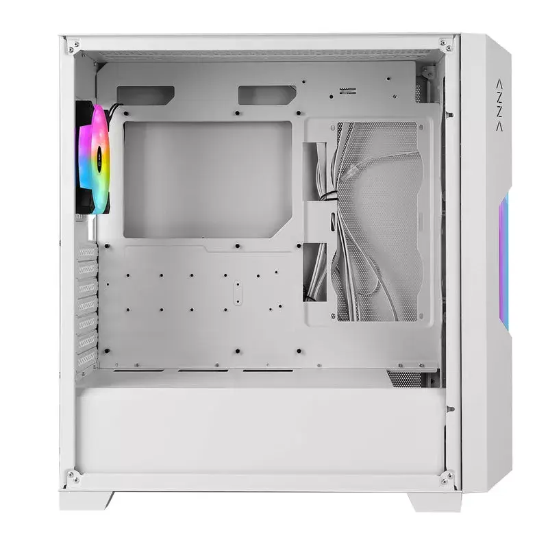 PC korpusas Azza Guardian Glass Midi Tower baltas