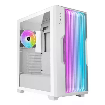 PC korpusas Azza Guardian Glass Midi Tower baltas