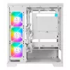 PC Midi Tower AZZA Cove (CSAZ-570W) – juodas, ATX/Micro-ITX/ITX, 3x120 mm šoniniai ventiliatoriai, 1x120 mm galinis ventiliatorius, palaiko 2,5 col. ir 3,5 col. diskus