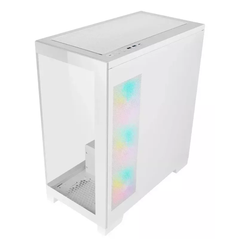 PC Midi Tower AZZA Cove (CSAZ-570W) – juodas, ATX/Micro-ITX/ITX, 3x120 mm šoniniai ventiliatoriai, 1x120 mm galinis ventiliatorius, palaiko 2,5 col. ir 3,5 col. diskus