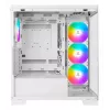 PC Midi Tower AZZA Cove (CSAZ-570W) – juodas, ATX/Micro-ITX/ITX, 3x120 mm šoniniai ventiliatoriai, 1x120 mm galinis ventiliatorius, palaiko 2,5 col. ir 3,5 col. diskus