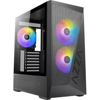 Kompiuterinio žaidimų korpusas AZZA Reaver 225K01 Midi ATX su USB 2.0 ir USB 3.0 prievadais