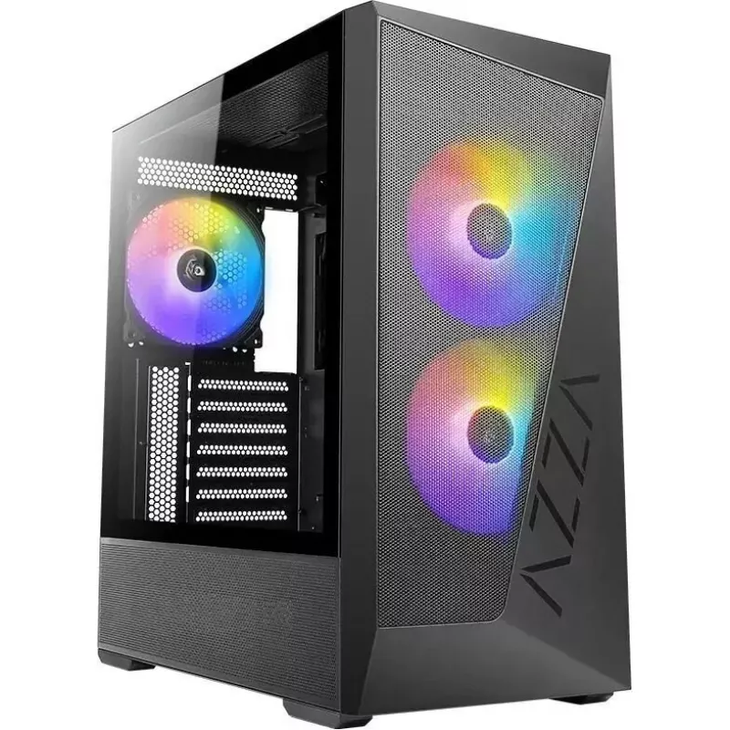Kompiuterinio žaidimų korpusas AZZA Reaver 225K01 Midi ATX su USB 2.0 ir USB 3.0 prievadais