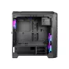 PC korpusas AZZA STORM ARGB Full Tower — juodas, ATX/Micro-ATX/EATX palaikymas, 2x 3,5 col. + 6x 2,5 col. nišos, iš anksto sumontuoti ARGB ventiliatoriai